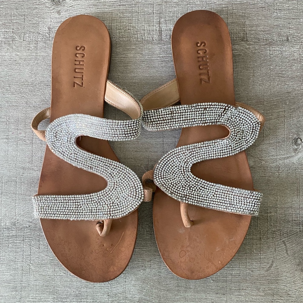 Crystal Detailed Schutz Sandals